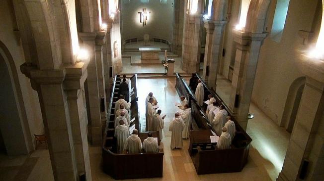 Monks praying